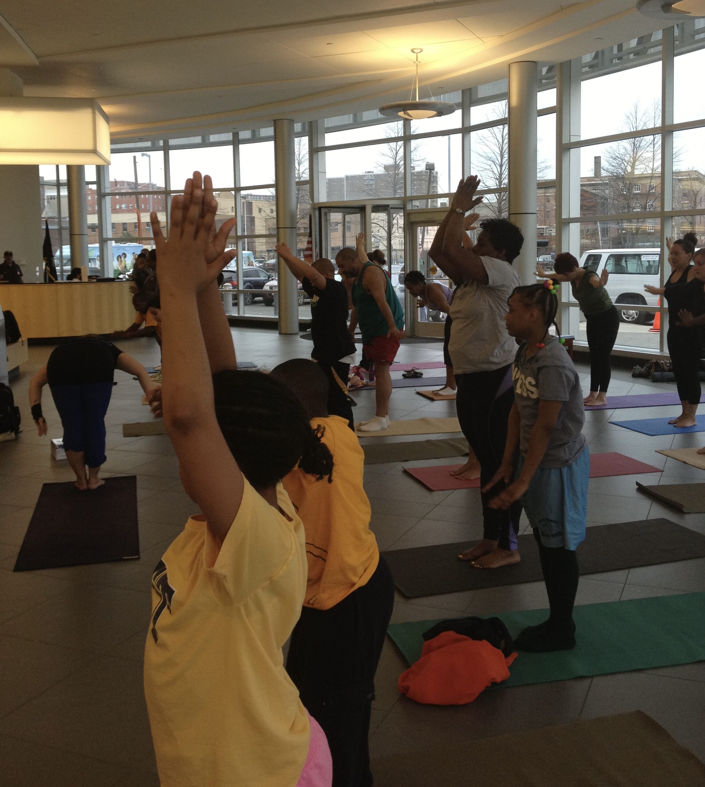 Free public yoga classes Newark